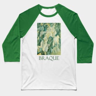 The Castle in La Roche Guyon (1909) by Georges Braque Baseball T-Shirt